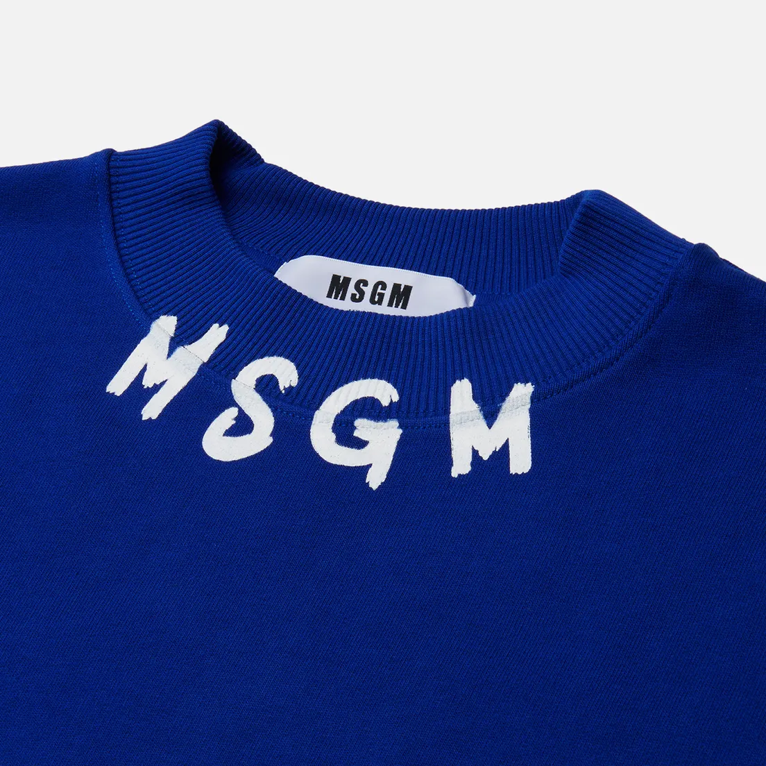 MSGM Мужская толстовка Collar Brush Stroke Logo