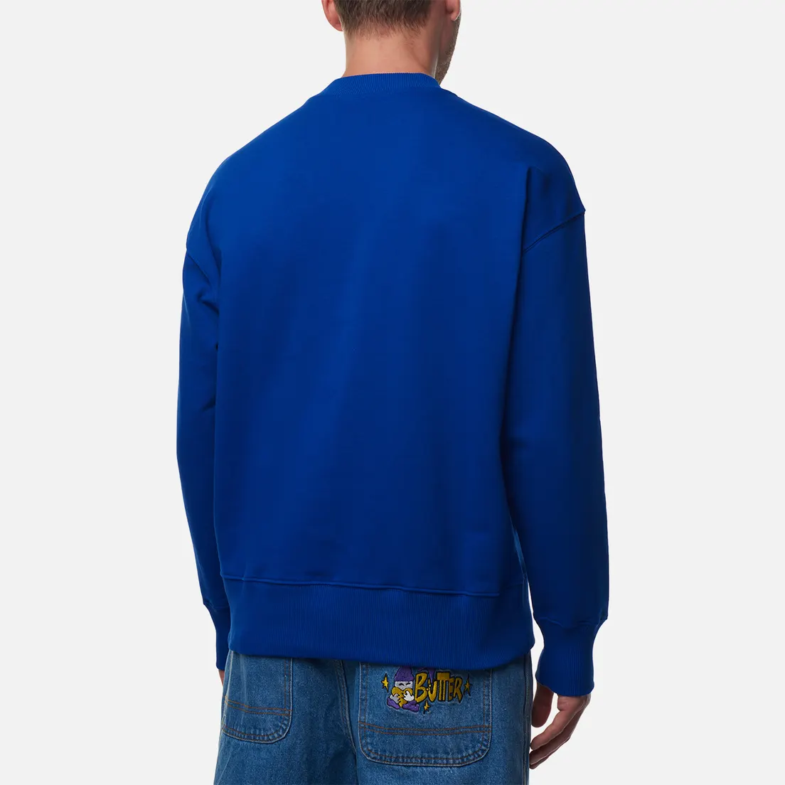 MSGM Мужская толстовка Collar Brush Stroke Logo