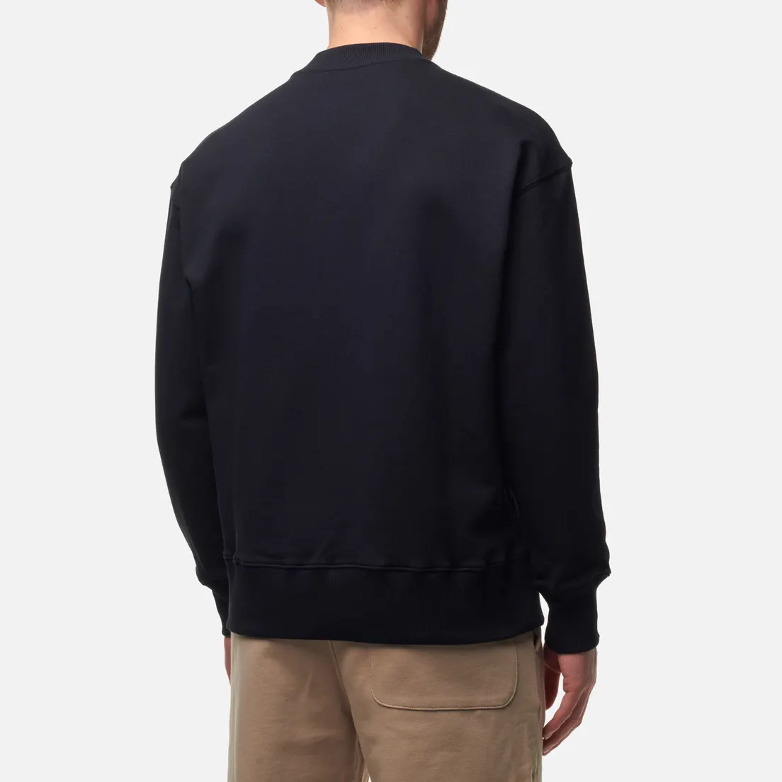 MSGM Мужская толстовка Collar Brush Stroke Logo