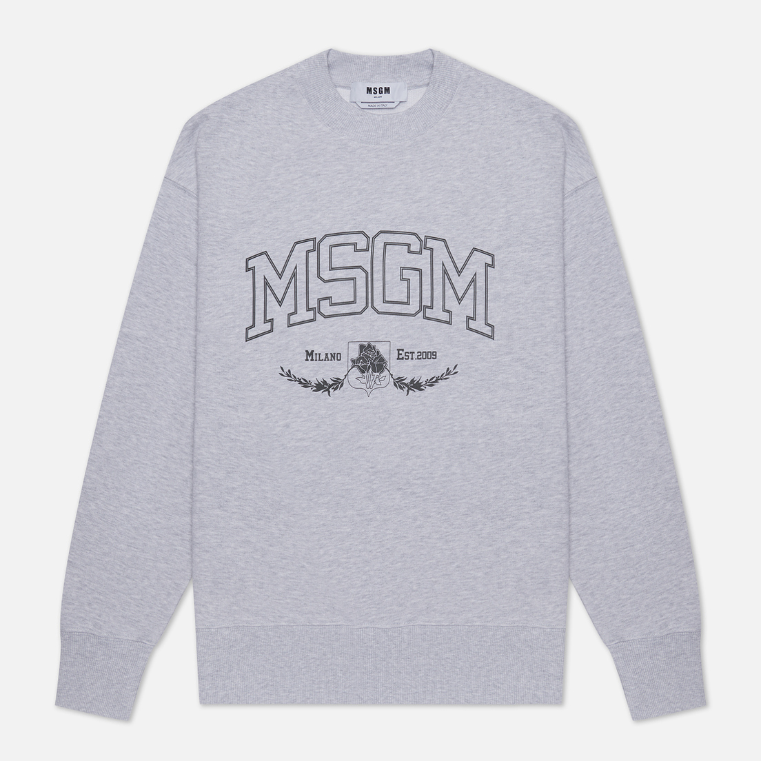 MSGM Мужская толстовка College Est. 2009 Print
