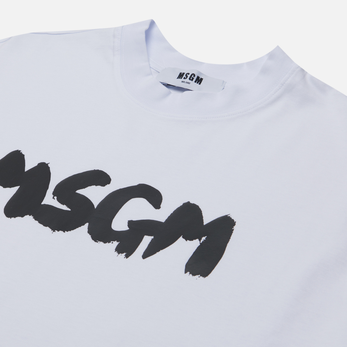 MSGM Мужская футболка New Brush Stroke Logo