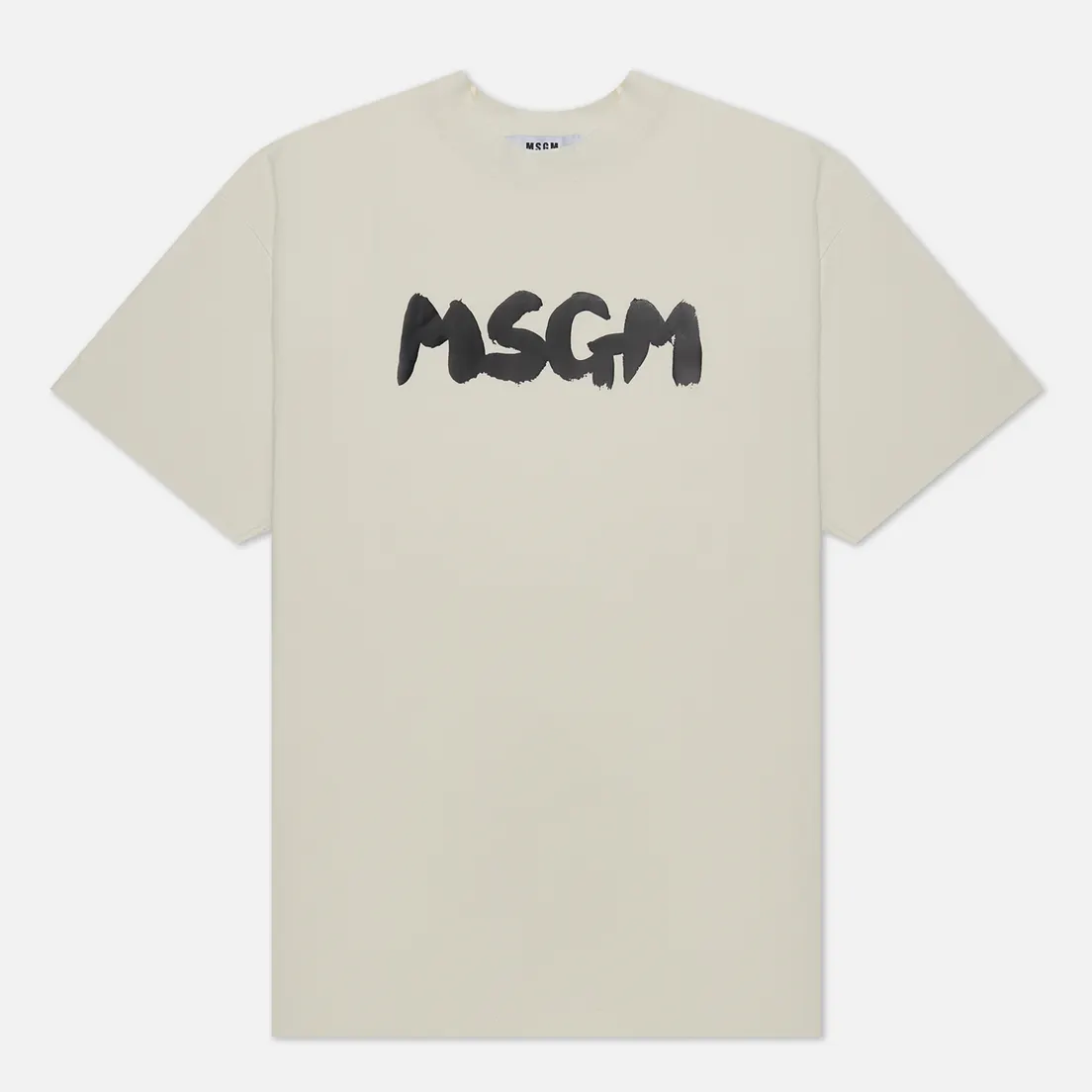 MSGM Мужская футболка New Brush Stroke Logo