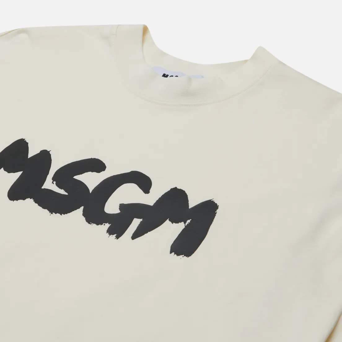 MSGM Мужская футболка New Brush Stroke Logo