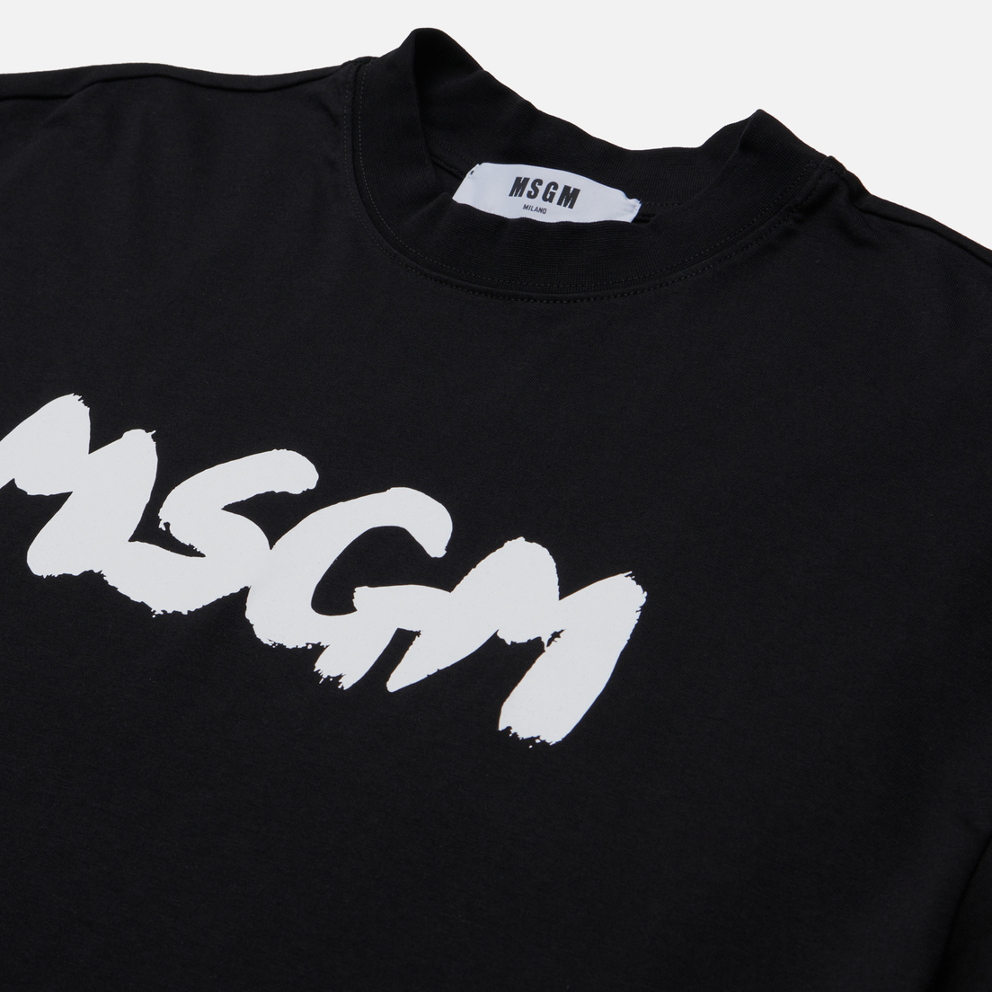 MSGM Мужская футболка New Brush Stroke Logo