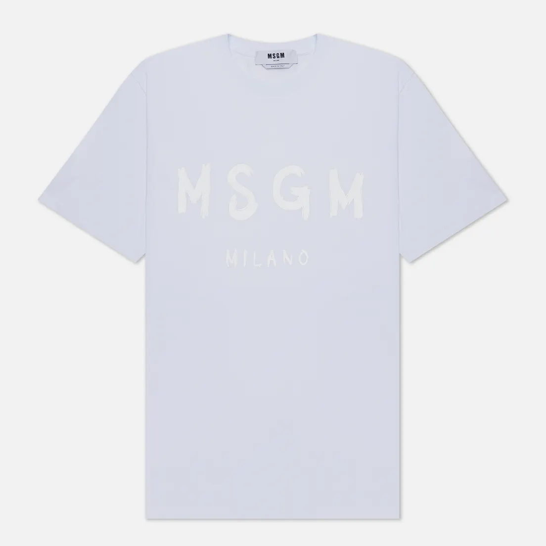 MSGM Мужская футболка Brush Stroke Logo