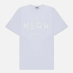 MSGM Мужская футболка Brush Stroke Logo