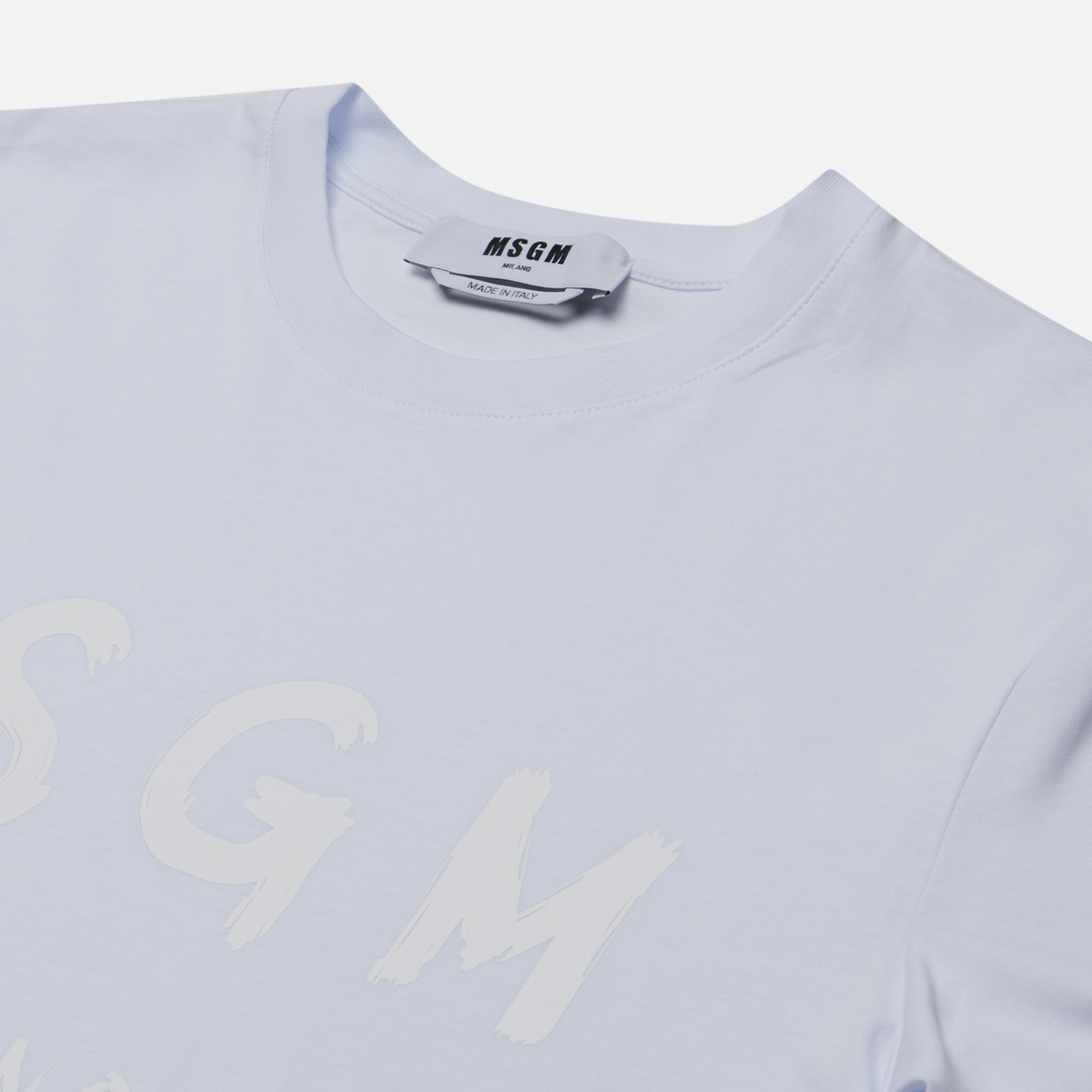MSGM Мужская футболка Brush Stroke Logo