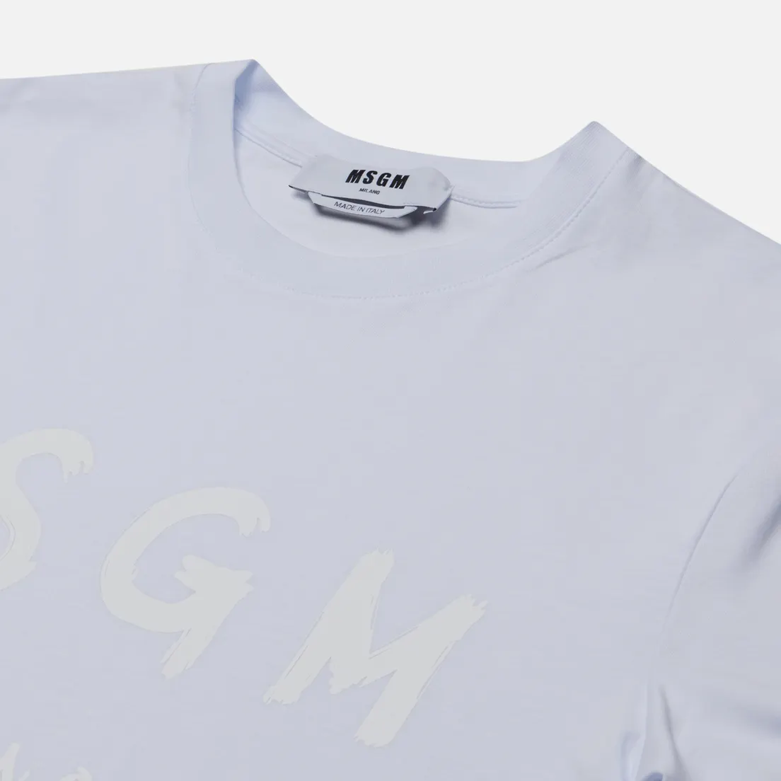 MSGM Мужская футболка Brush Stroke Logo