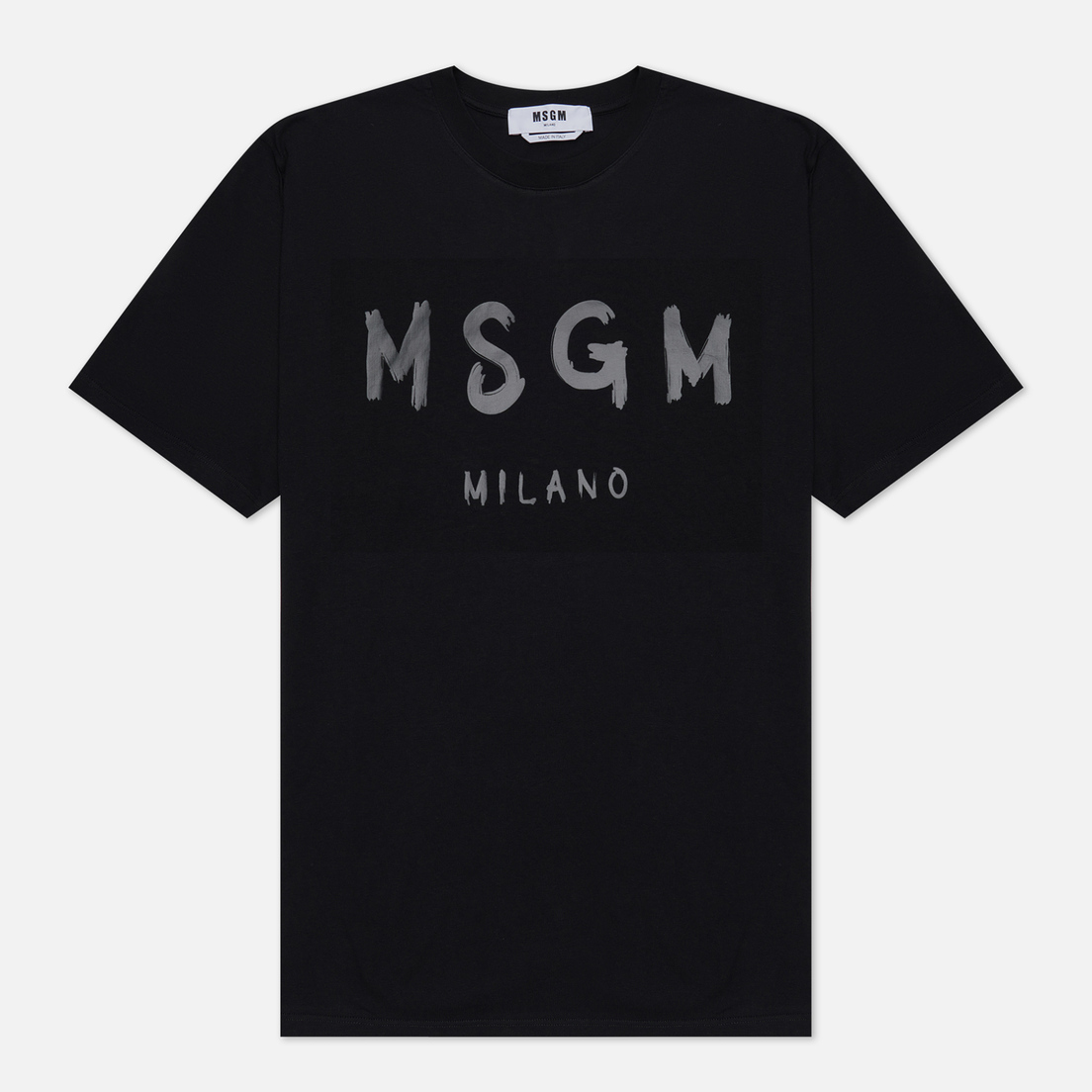 MSGM Мужская футболка Brush Stroke Logo