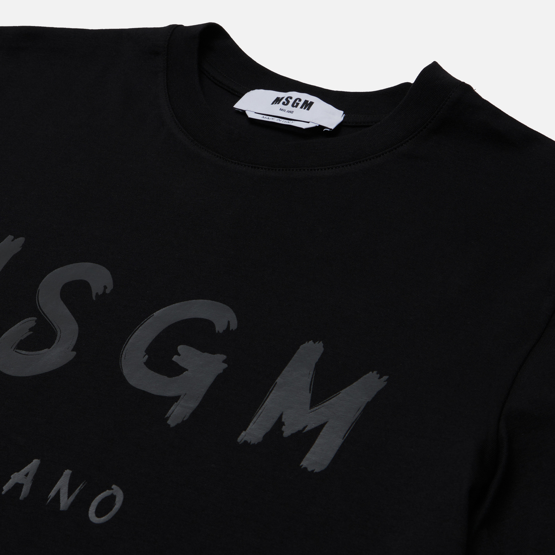 MSGM Мужская футболка Brush Stroke Logo