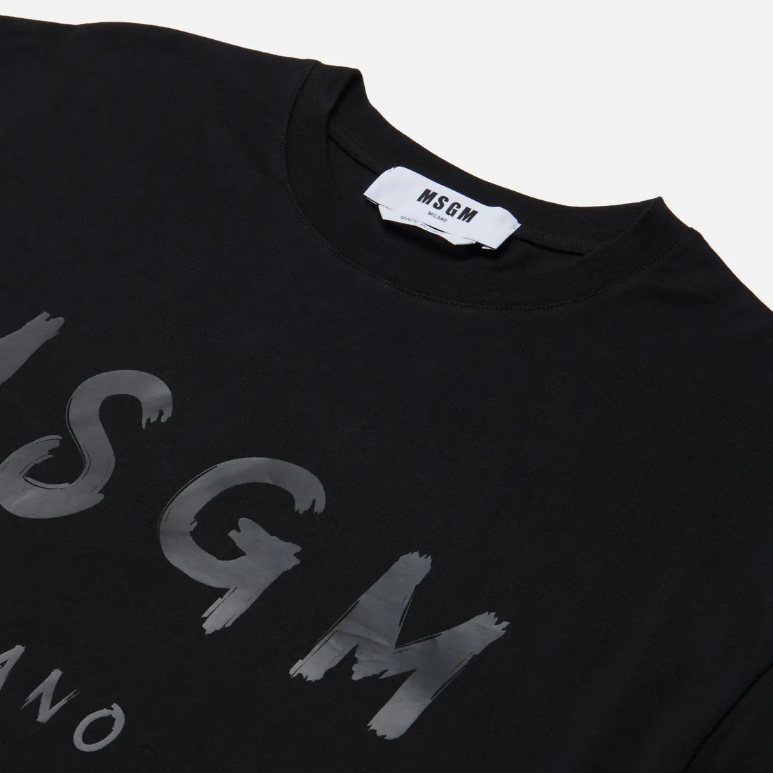 MSGM Мужской лонгслив Brush Stroke Logo