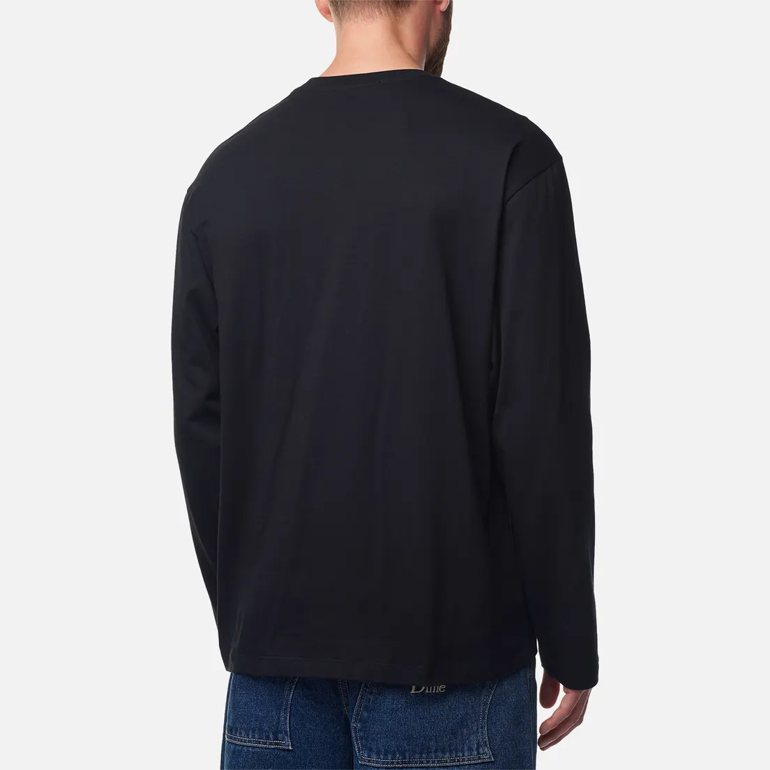 MSGM Мужской лонгслив Brush Stroke Logo