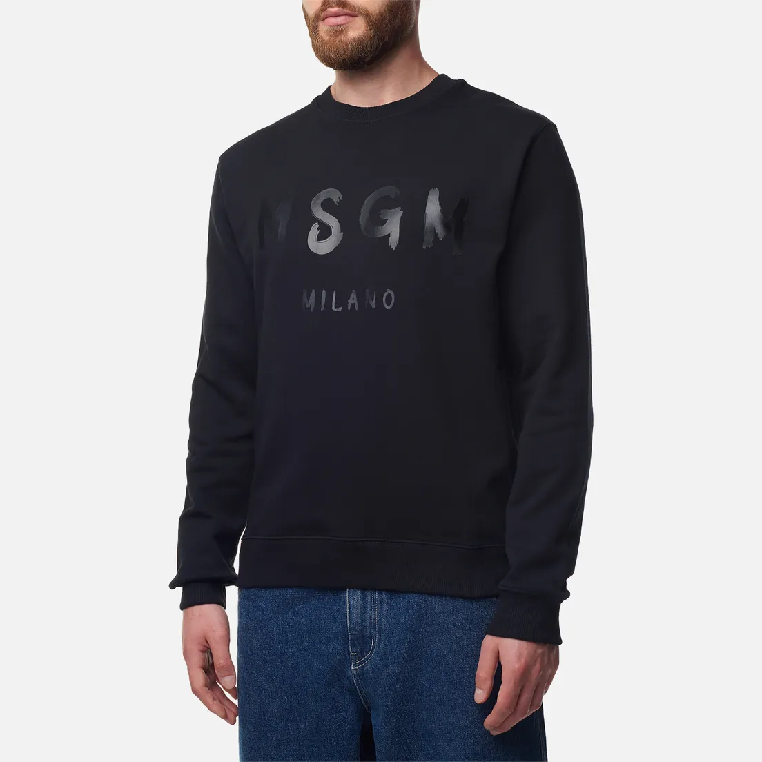 MSGM Мужская толстовка Brush Stroke Logo