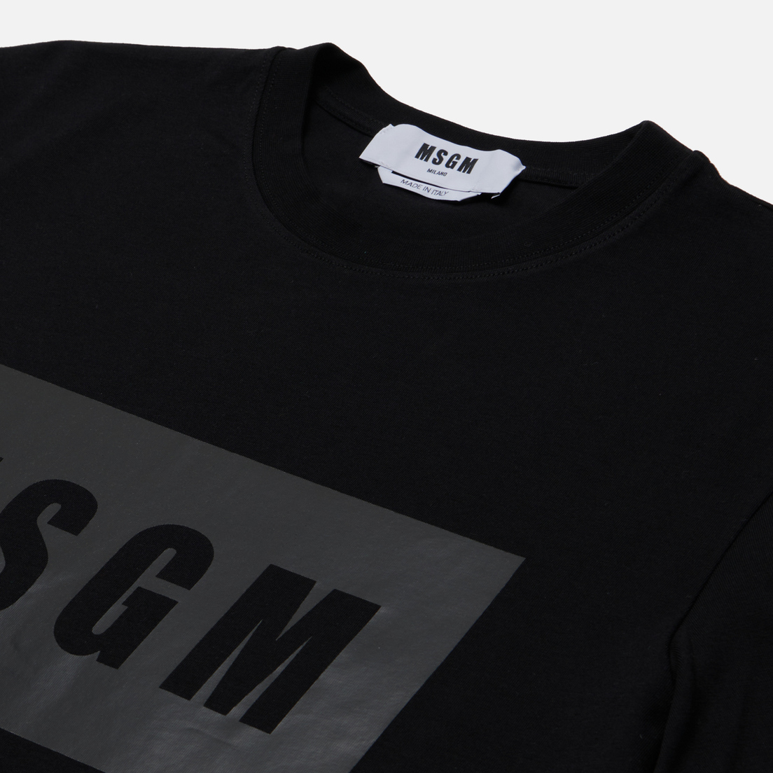 MSGM Мужская футболка Box Logo Print