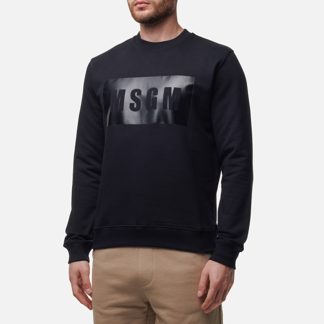 MSGM Мужская толстовка Box Logo Print