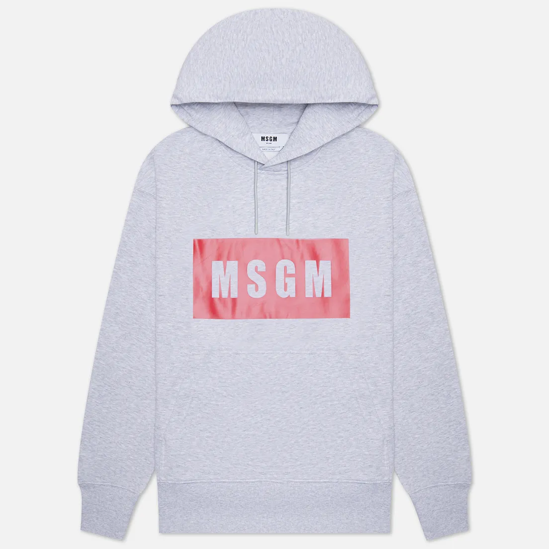MSGM Мужская толстовка Box Logo Print Hoodie