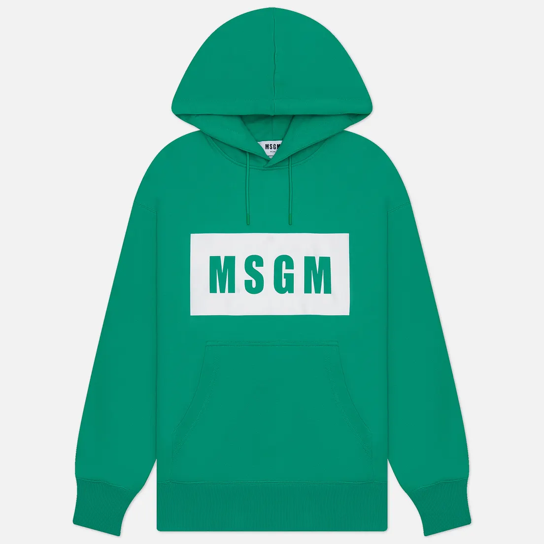MSGM Мужская толстовка Box Logo Print Hoodie