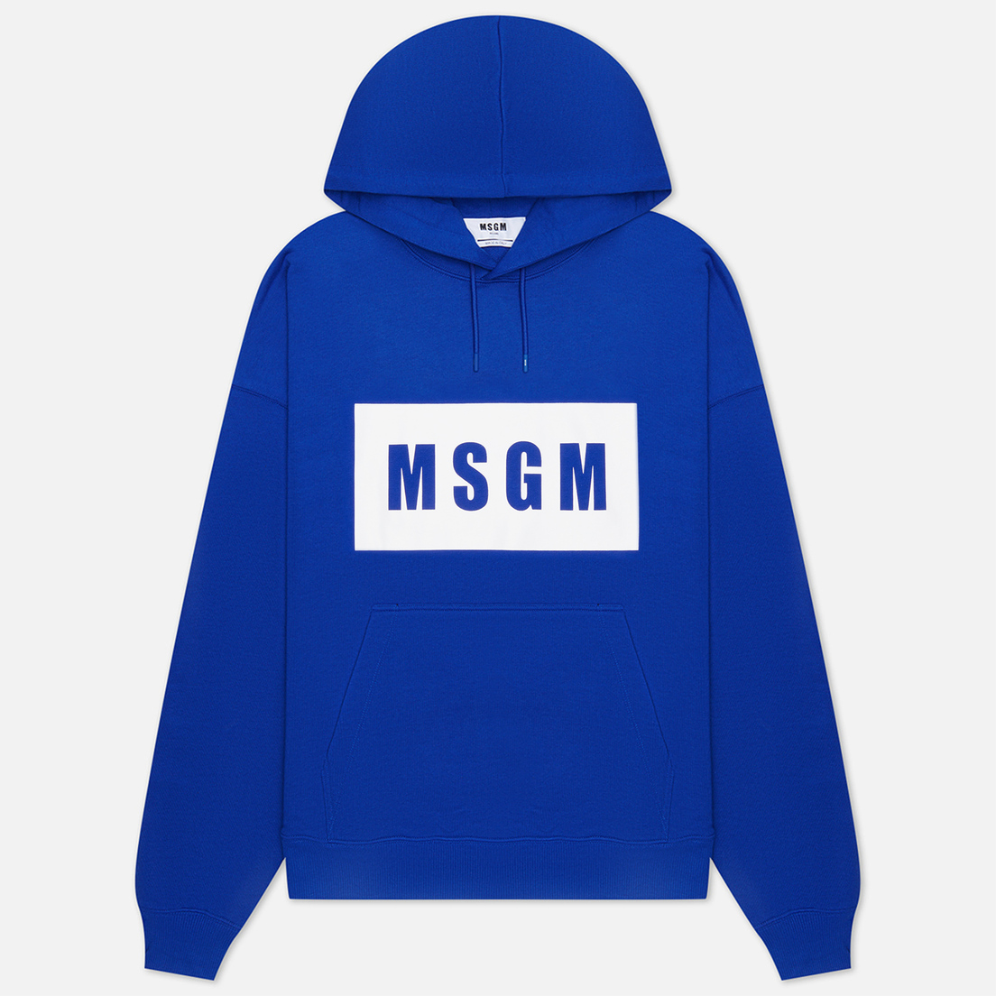 MSGM Мужская толстовка Box Logo Print Hoodie