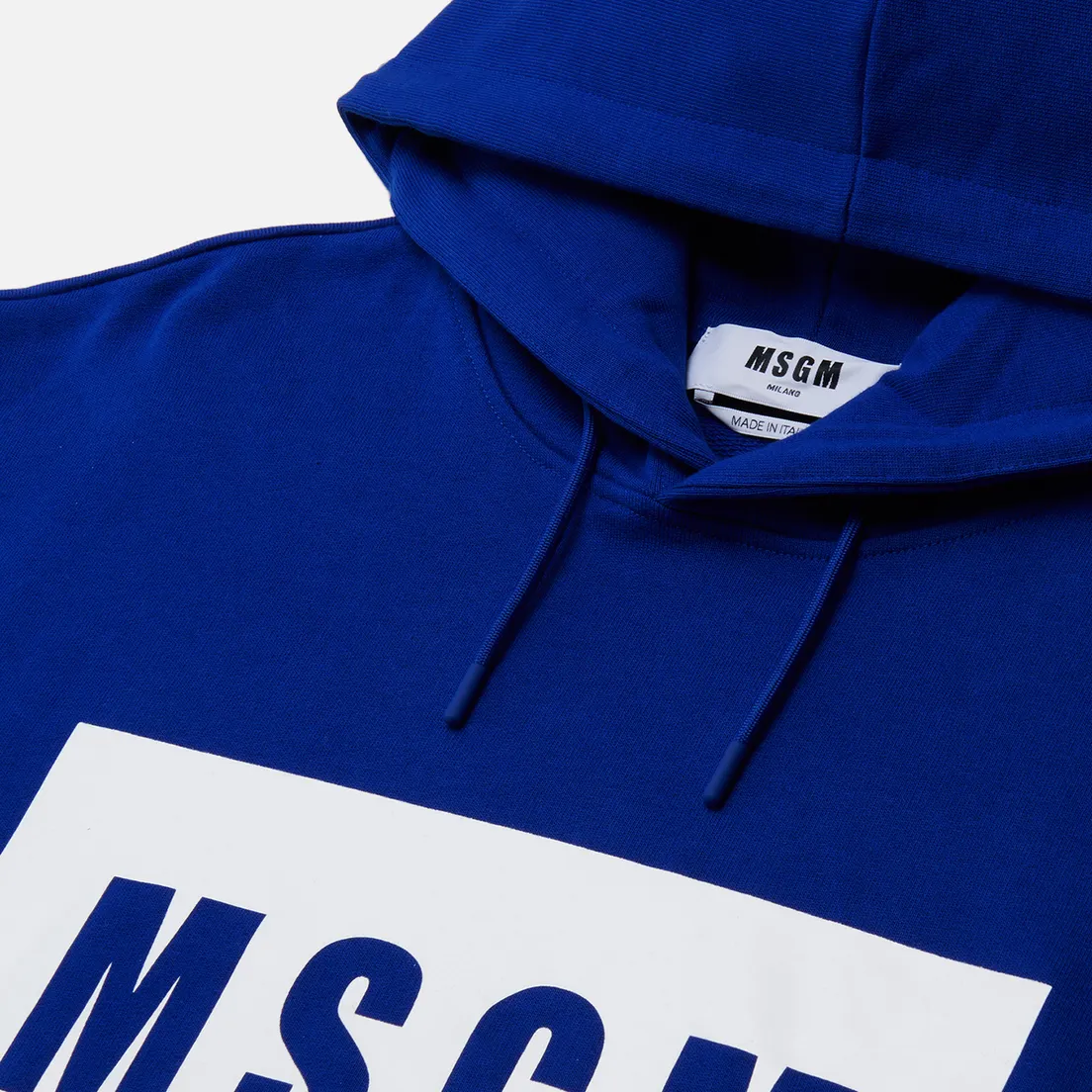 MSGM Мужская толстовка Box Logo Print Hoodie