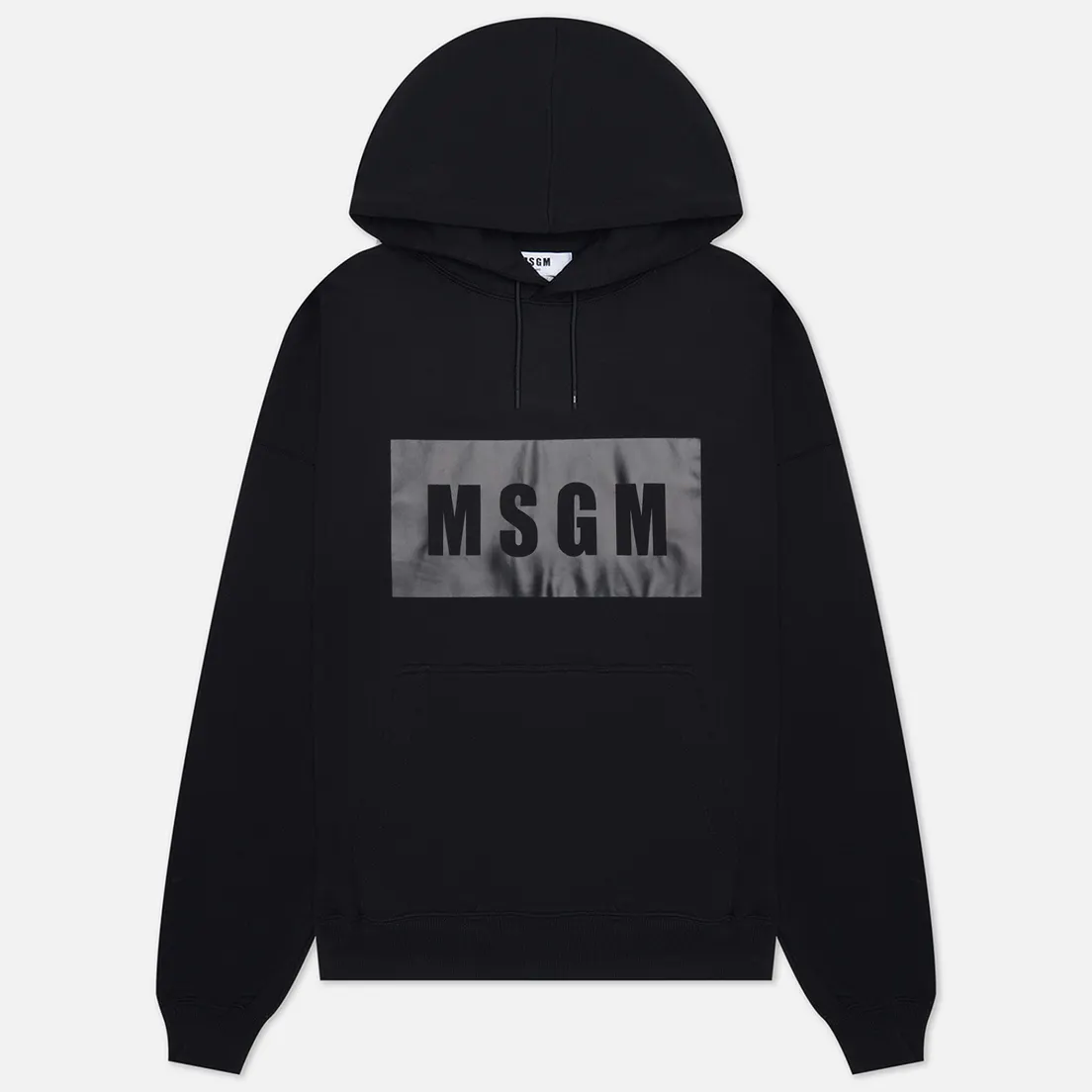 MSGM Мужская толстовка Box Logo Print Hoodie