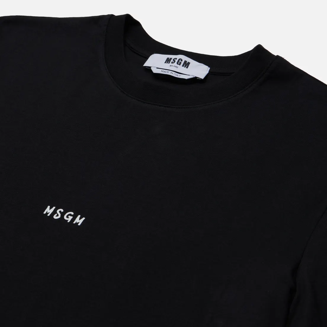 MSGM Мужская футболка Brush Stroke Micrologo