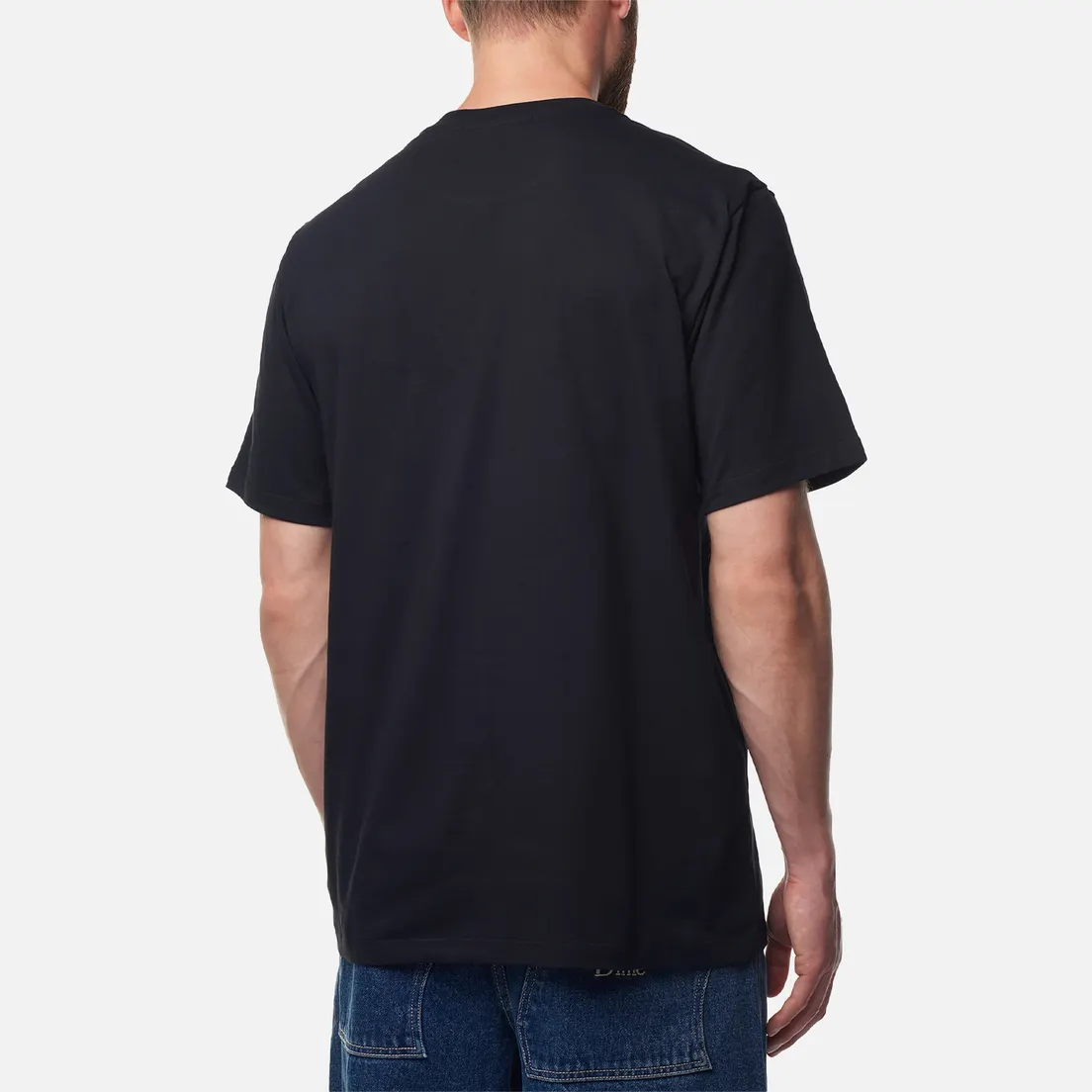 MSGM Мужская футболка Brush Stroke Micrologo