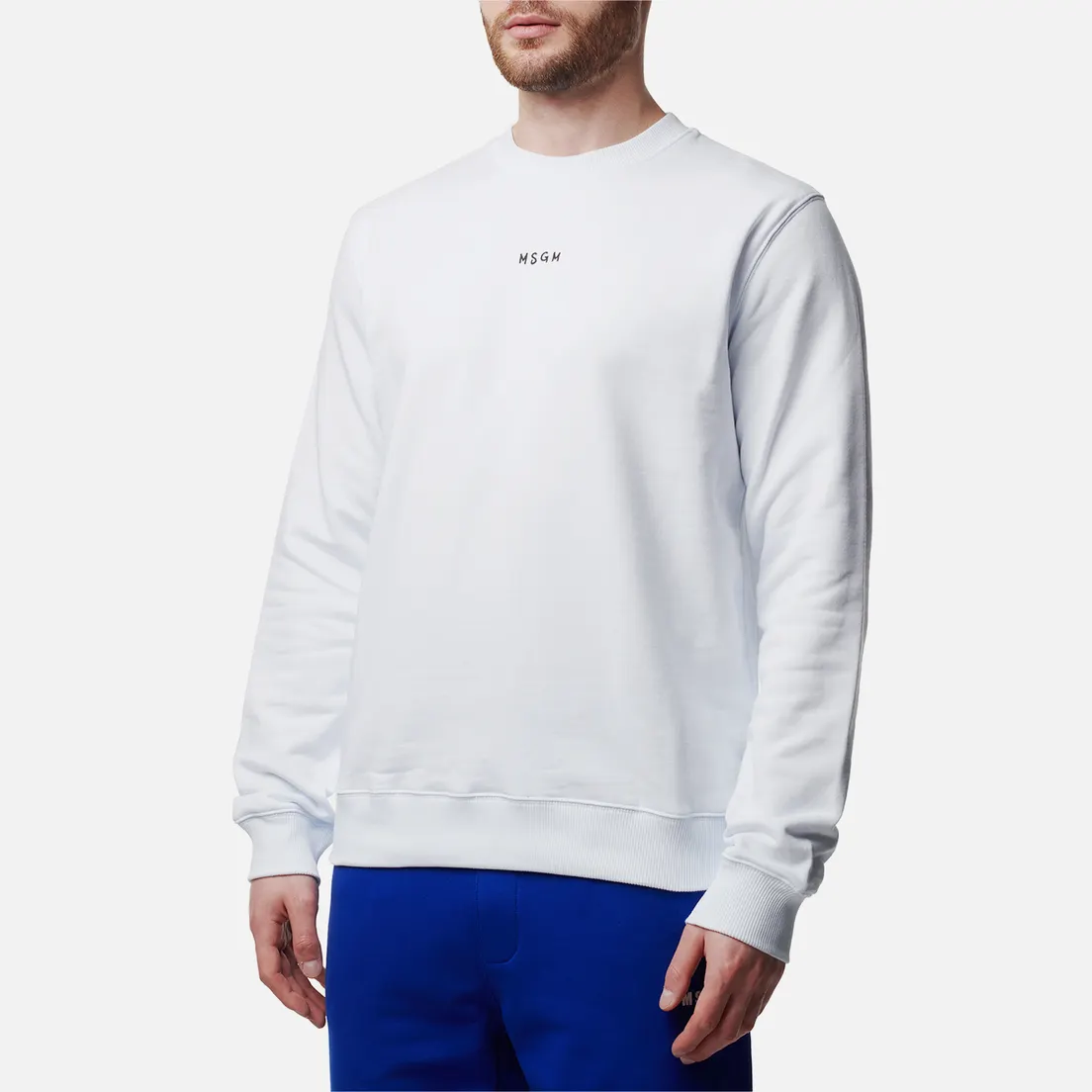 MSGM Мужская толстовка Brush Stroke Micrologo