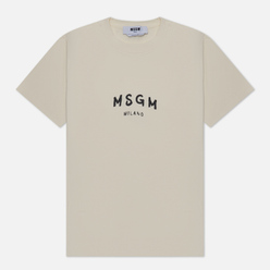 MSGM Женская футболка New Spray Big Logo