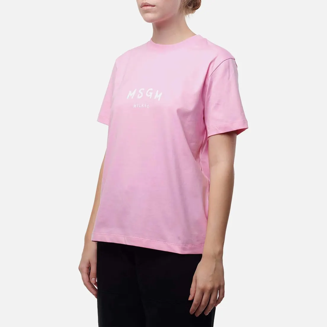 MSGM Женская футболка New Spray Big Logo