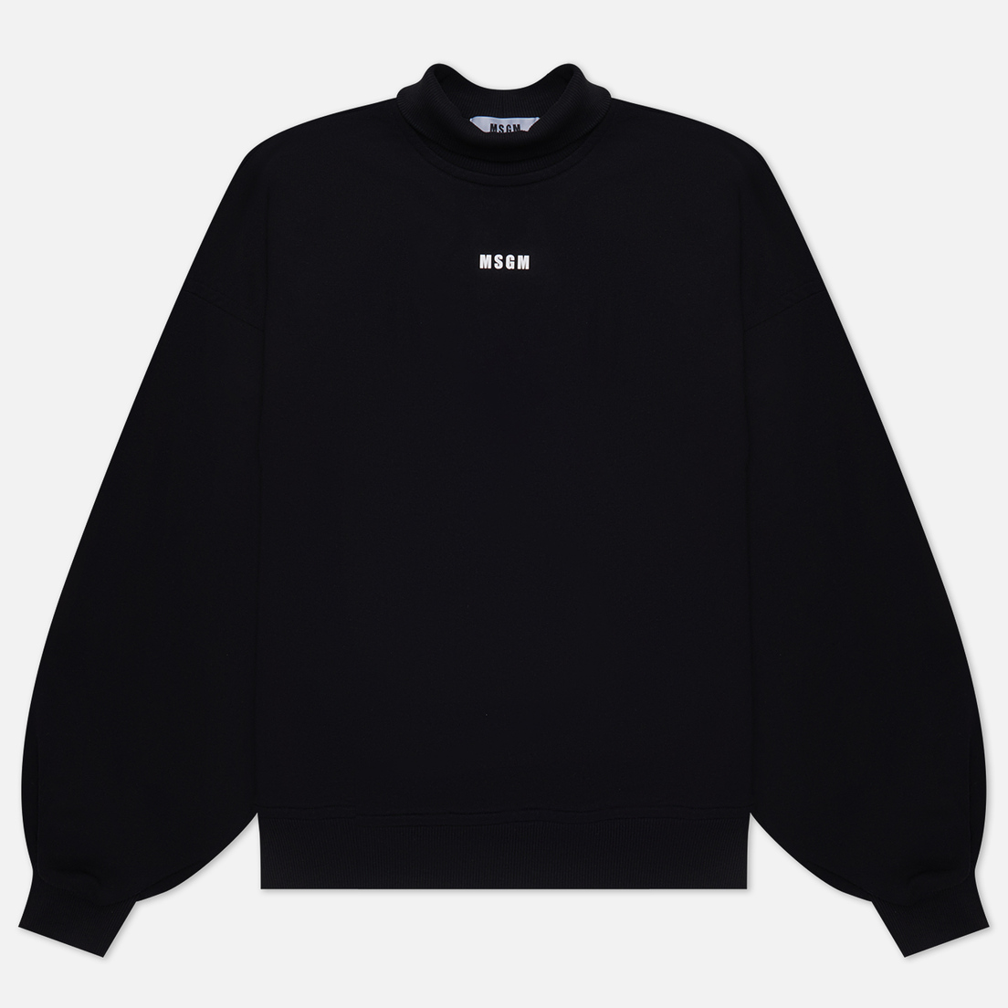 MSGM Женская толстовка Micrologo Print Half Neck