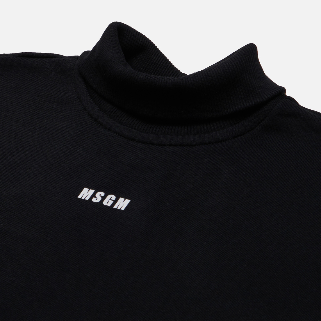 MSGM Женская толстовка Micrologo Print Half Neck