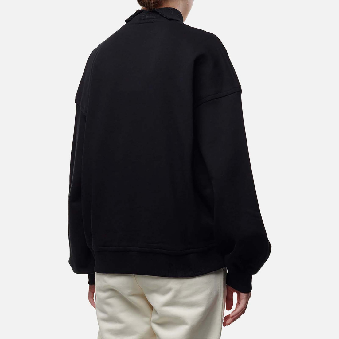 MSGM Женская толстовка Micrologo Print Half Neck
