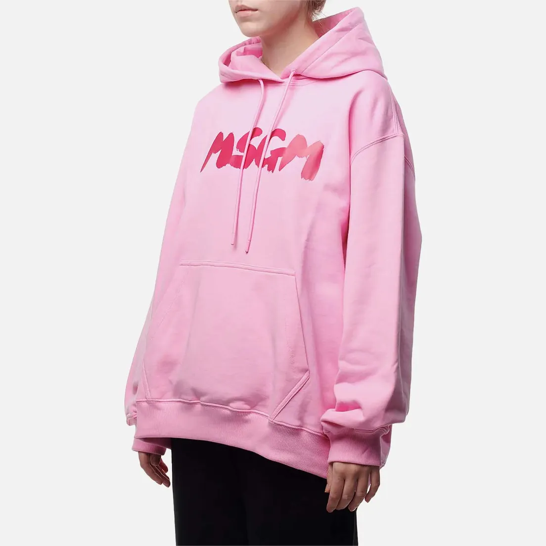 MSGM Женская толстовка New Logo Brush Hoodie