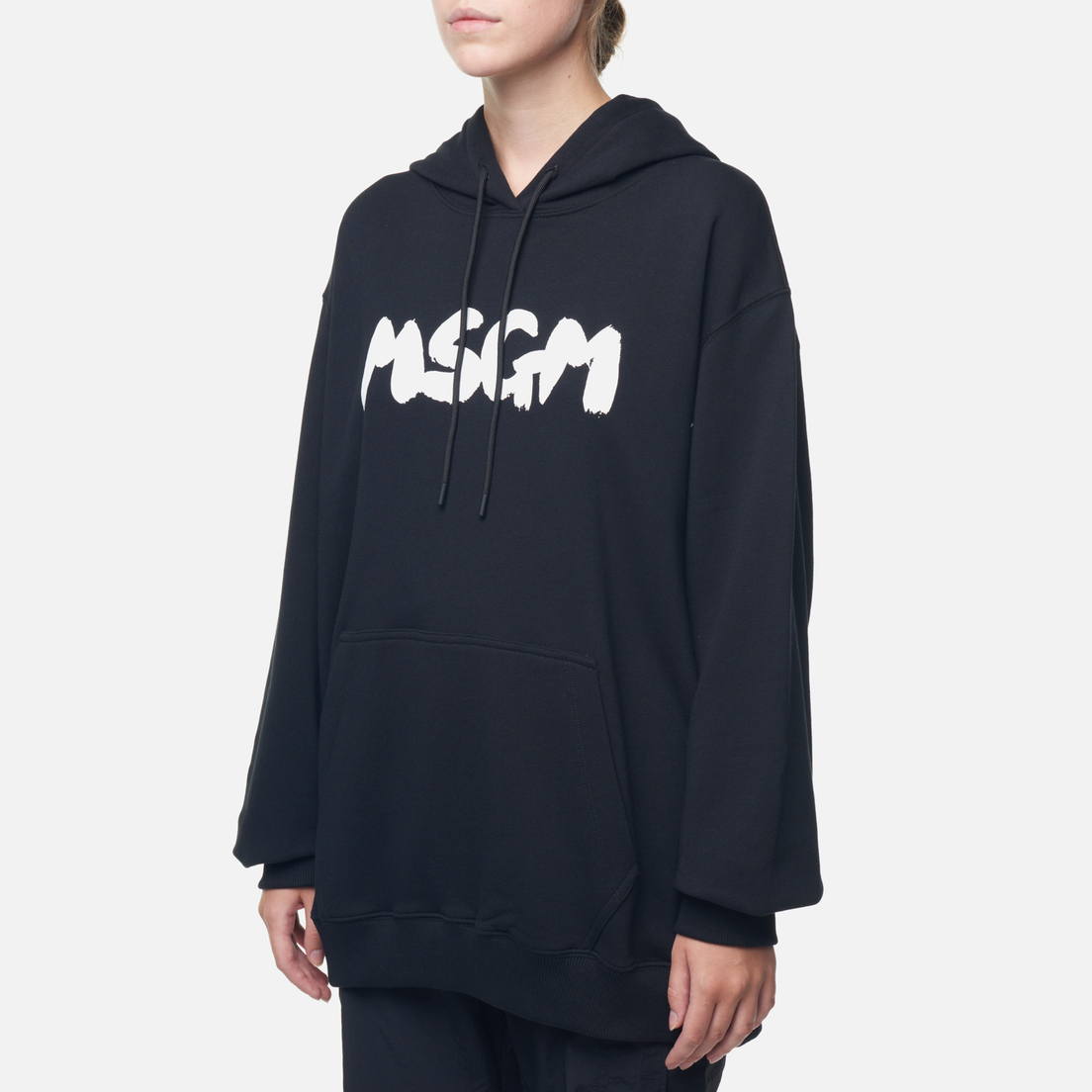 MSGM Женская толстовка New Logo Brush Hoodie