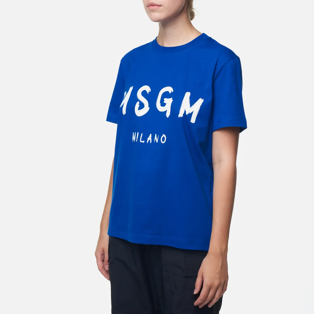 MSGM Женская футболка Brush Stroke Logo