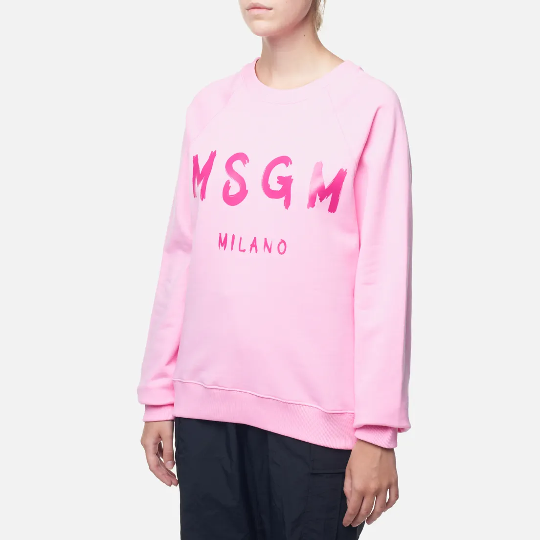MSGM Женская толстовка Brush Stroke Logo