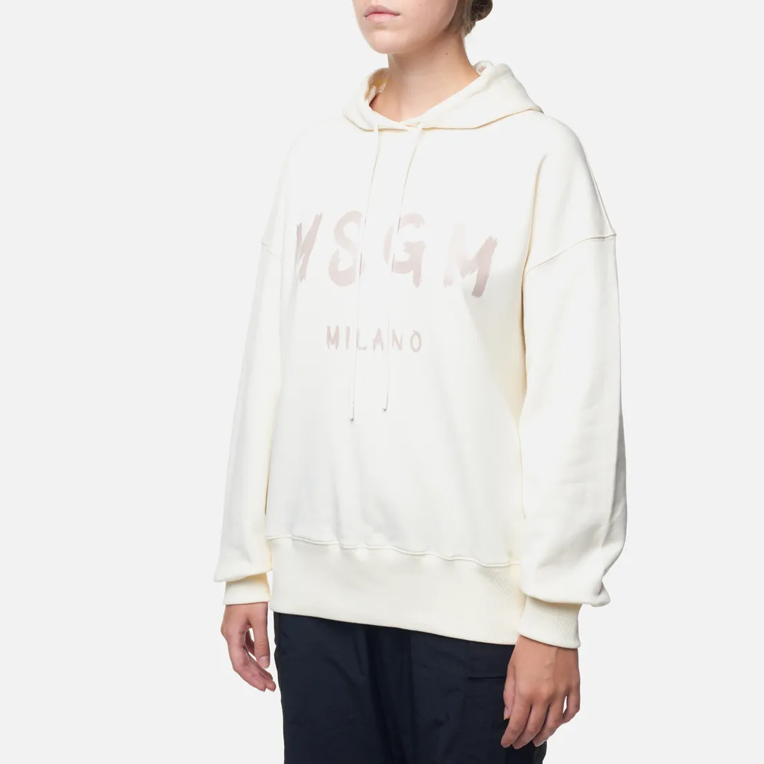 MSGM Женская толстовка Brush Stroke Logo Hoodie