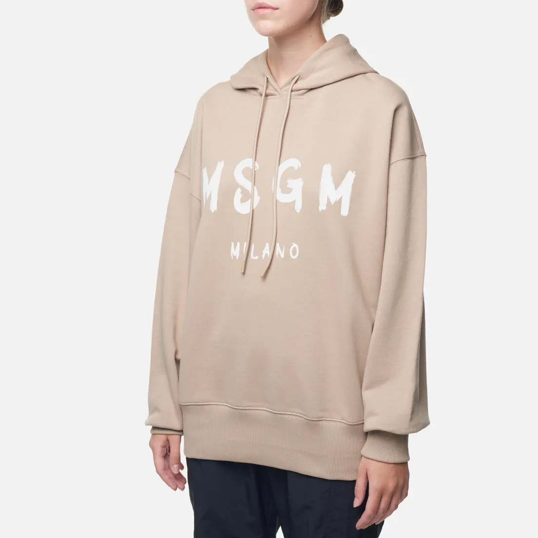 MSGM Женская толстовка Brush Stroke Logo Hoodie