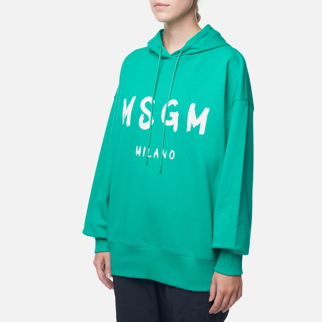 MSGM Женская толстовка Brush Stroke Logo Hoodie