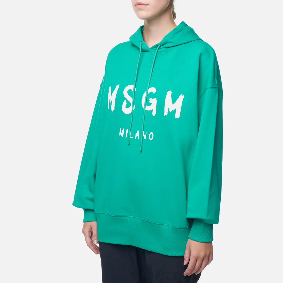 MSGM Женская толстовка Brush Stroke Logo Hoodie