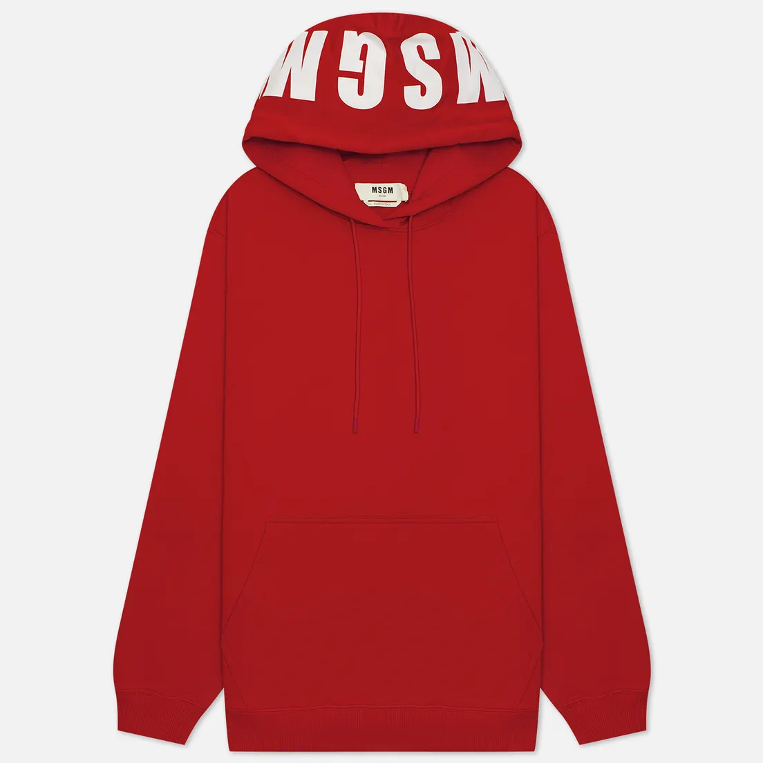 MSGM Женская толстовка Macrologo Print Hoodie Seasonal