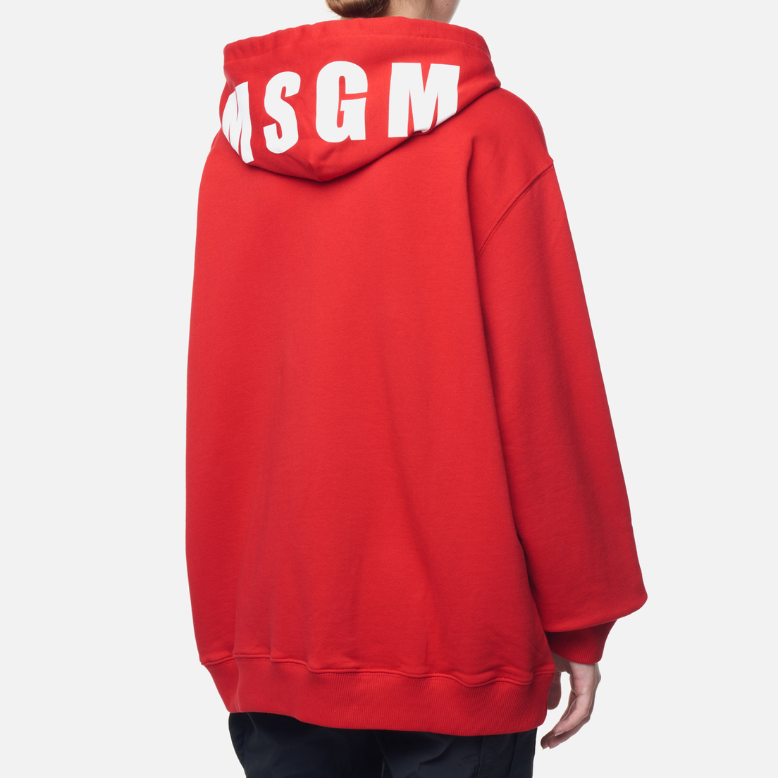MSGM Женская толстовка Macrologo Print Hoodie Seasonal