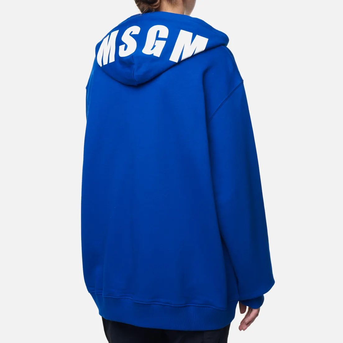 MSGM Женская толстовка Macrologo Print Hoodie Seasonal