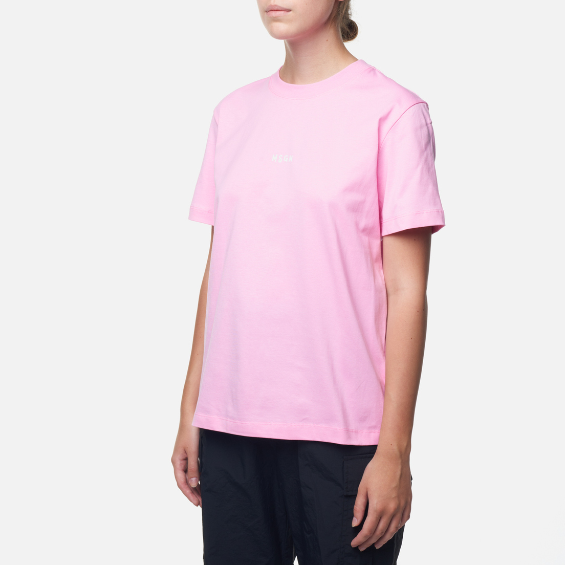 MSGM Женская футболка Mini Brush Stroke Logo