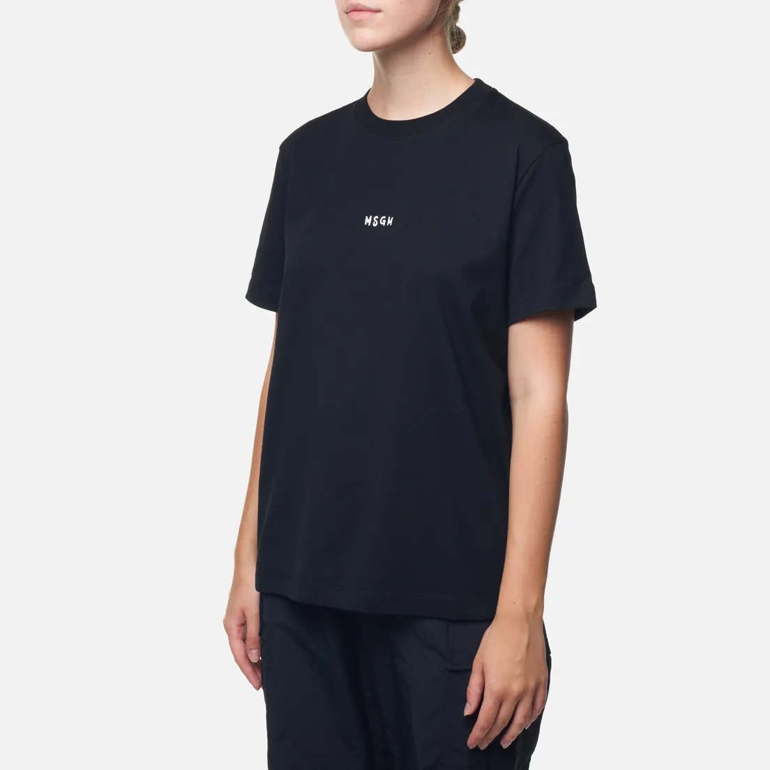 MSGM Женская футболка Mini Brush Stroke Logo