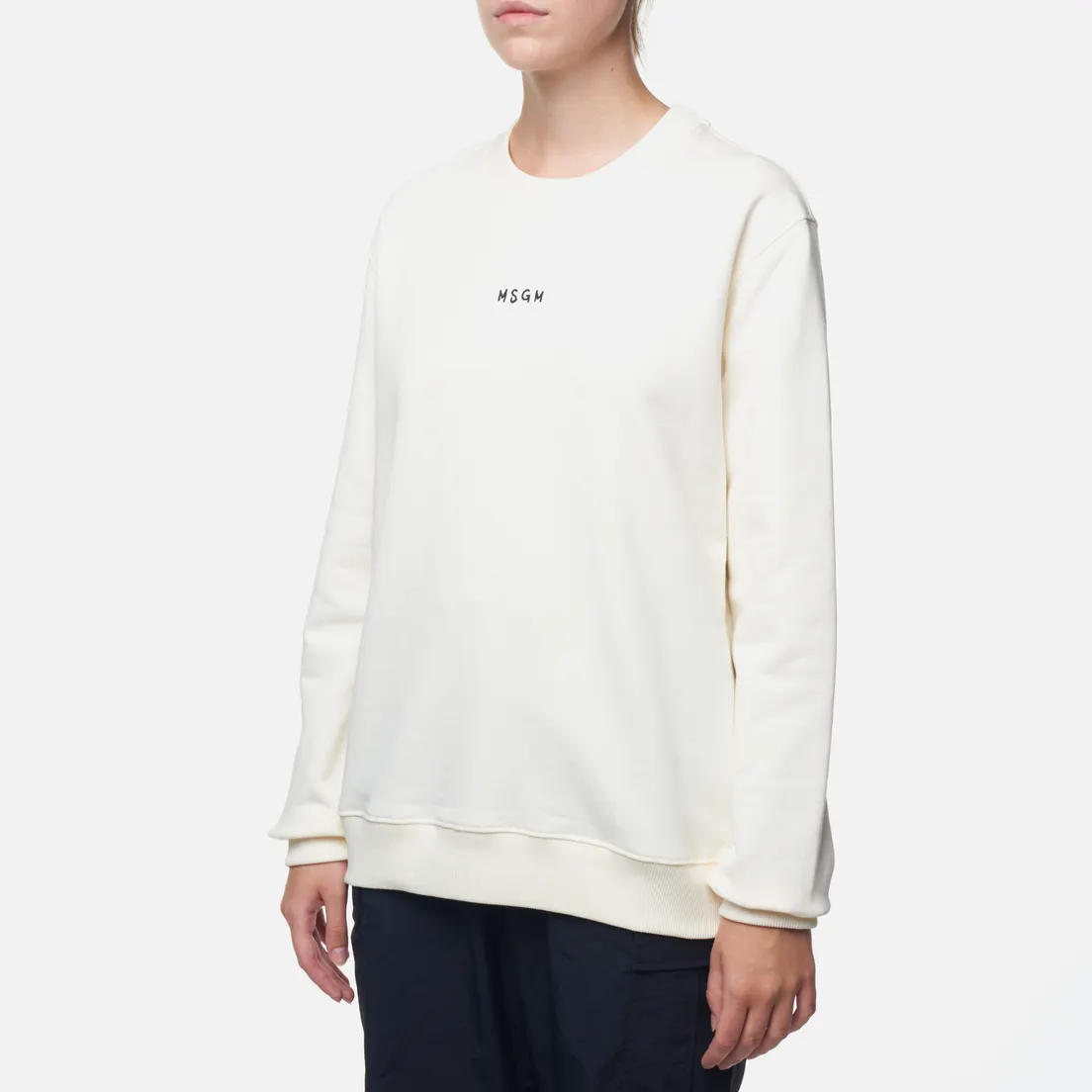 MSGM Женская толстовка Mini Brush Stroke Logo