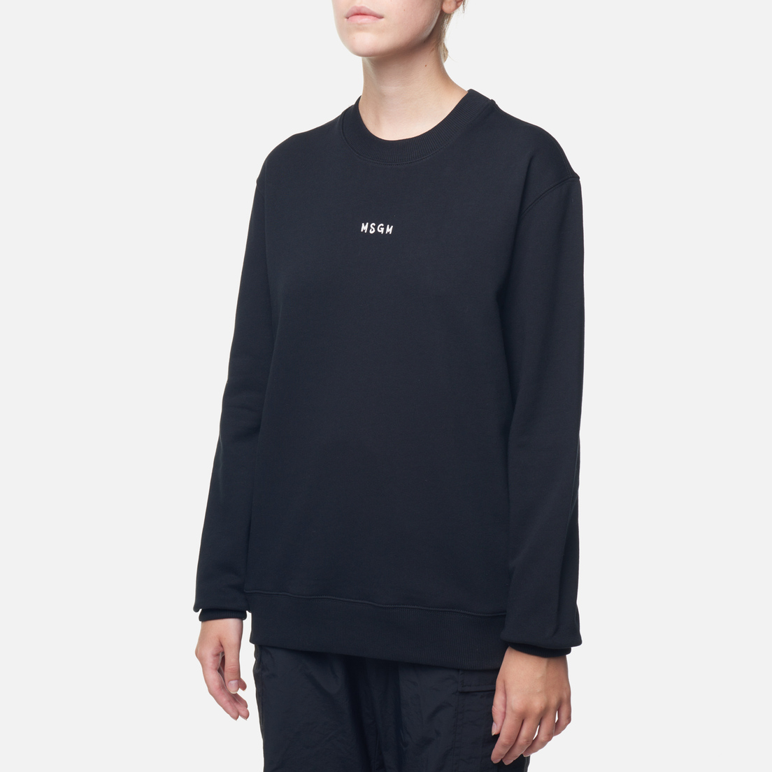MSGM Женская толстовка Mini Brush Stroke Logo