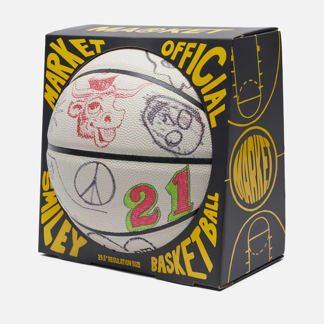 MARKET Баскетбольный мяч Varsity Hand-Drawn