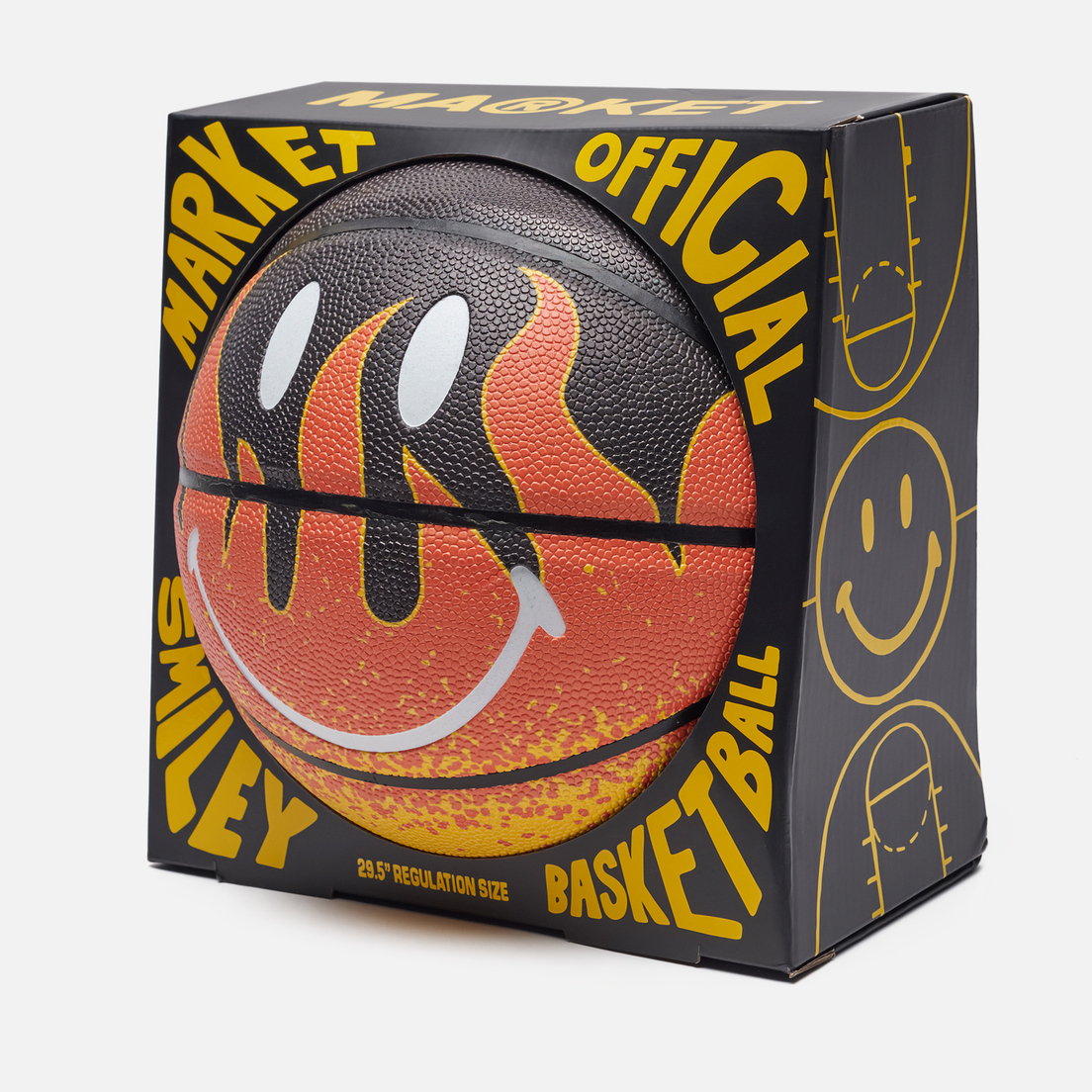 MARKET Баскетбольный мяч Smiley Market Flame