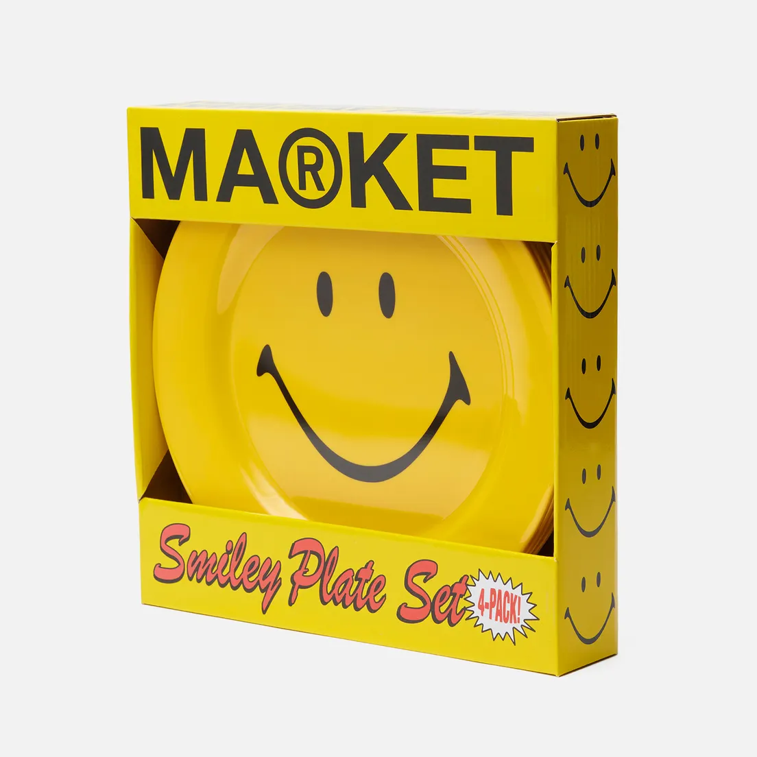 MARKET Комплект тарелок Smiley 4-Pack
